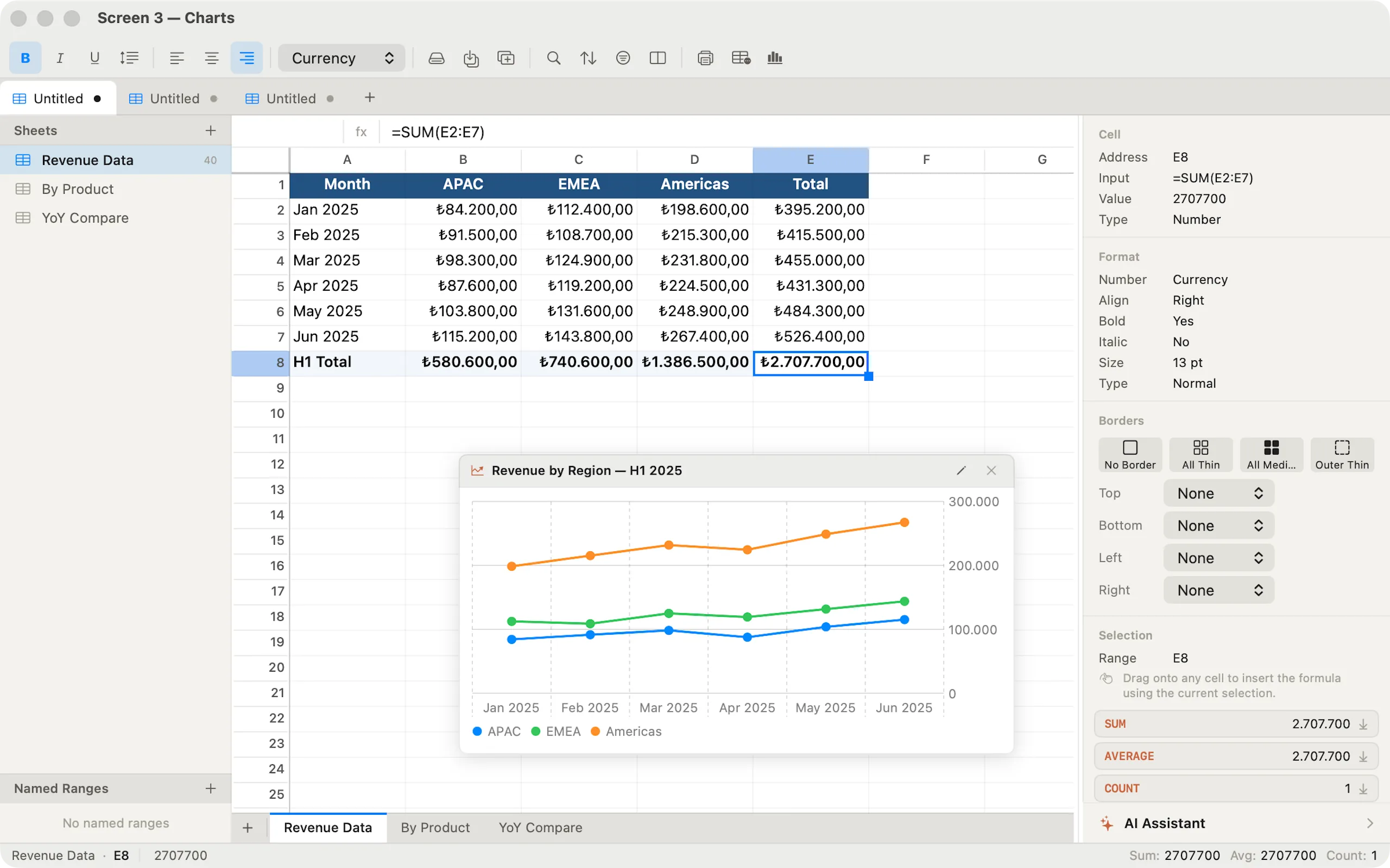 Sheetforge interactive charts